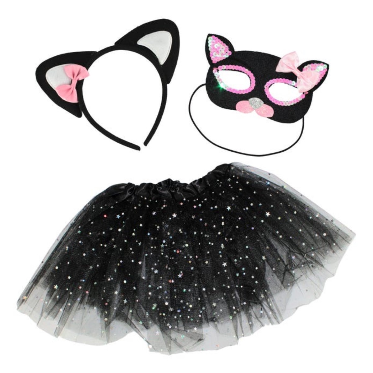 Instant Cat Kit-Headband, Mask, Tutu