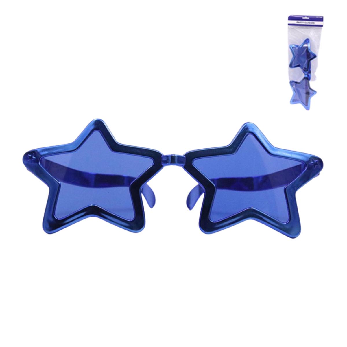 Jumbo Star Glasses-Blue