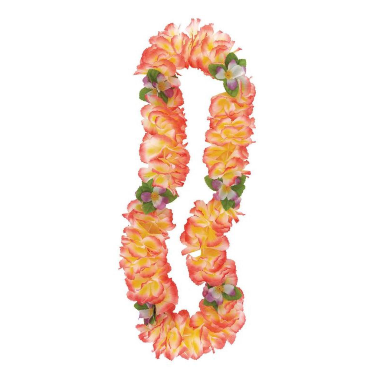 Luau Fancy Orchid Lei 106cm (42in) - Pink And Yellow