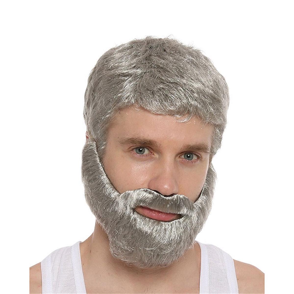 PARTY PLANET GREY FOX WIG & BEARD