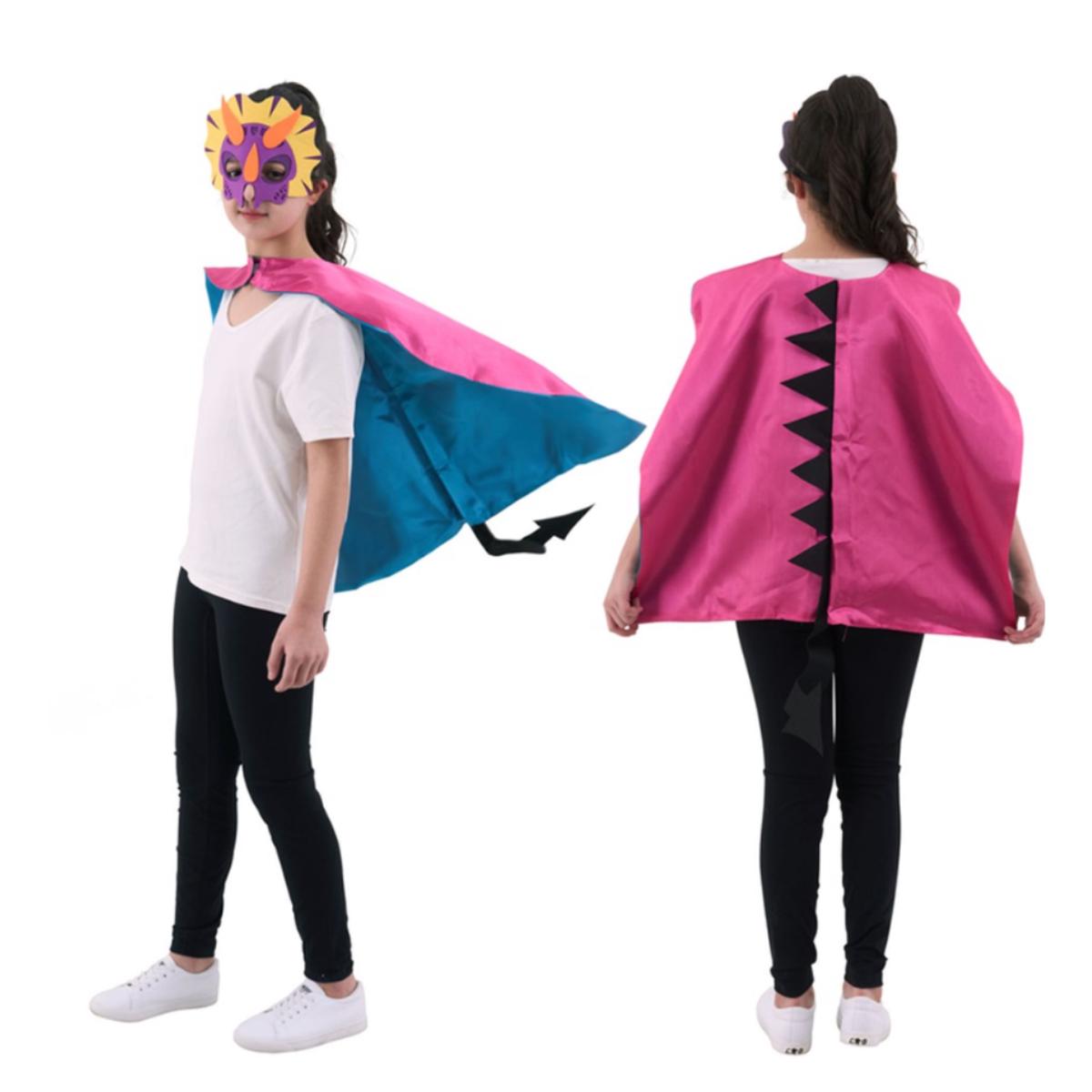 Pink Dragon Cape & Mask Set 70cm