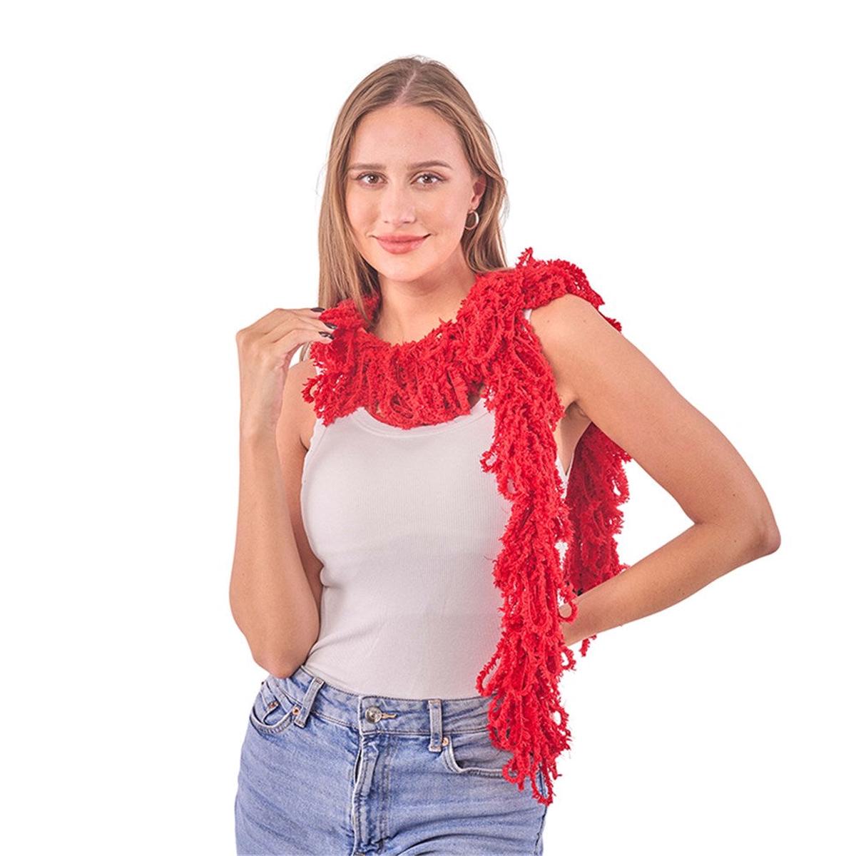 Polyester Boa Red 150Cm