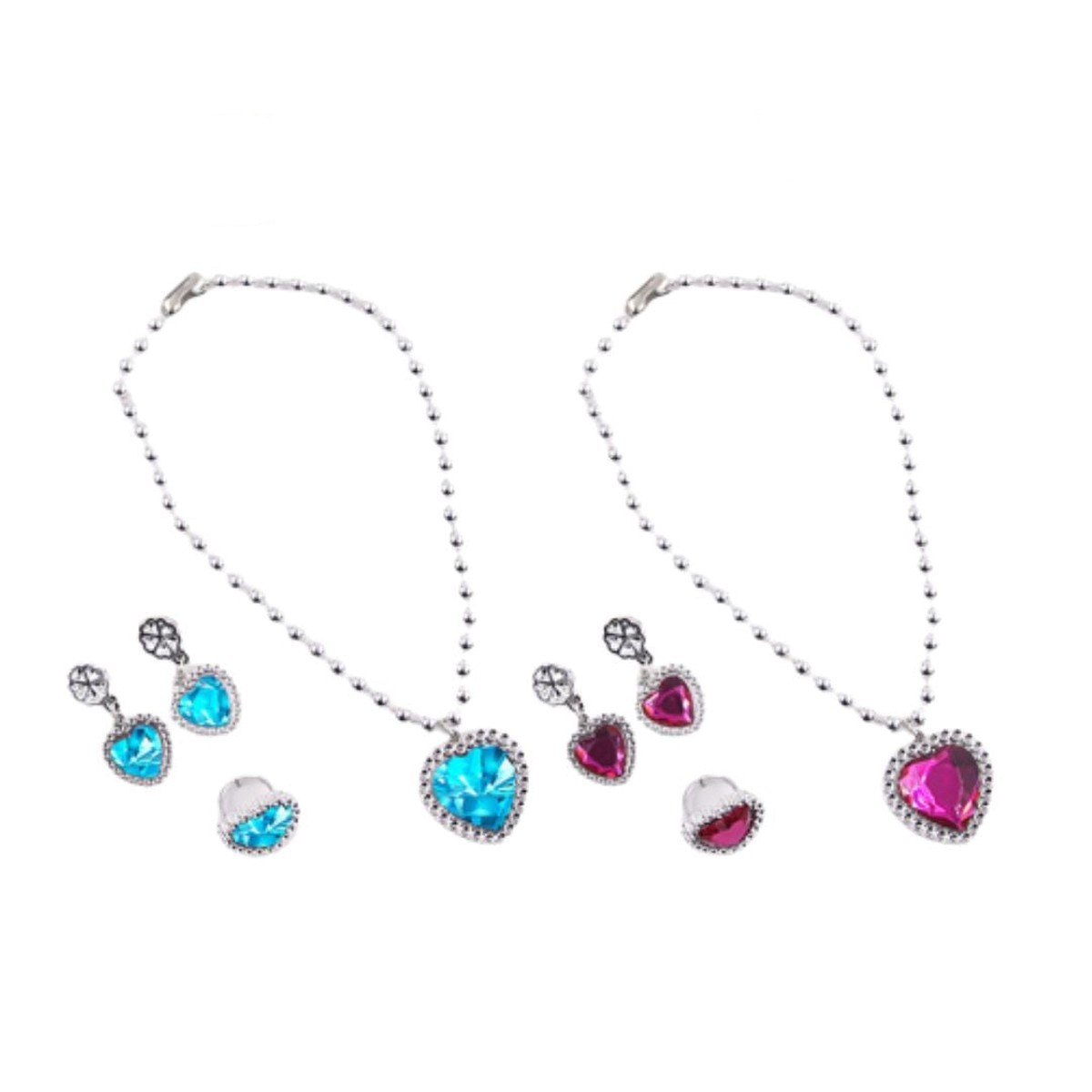 Princess Necklace And Earring Set 2 Assorted Colour