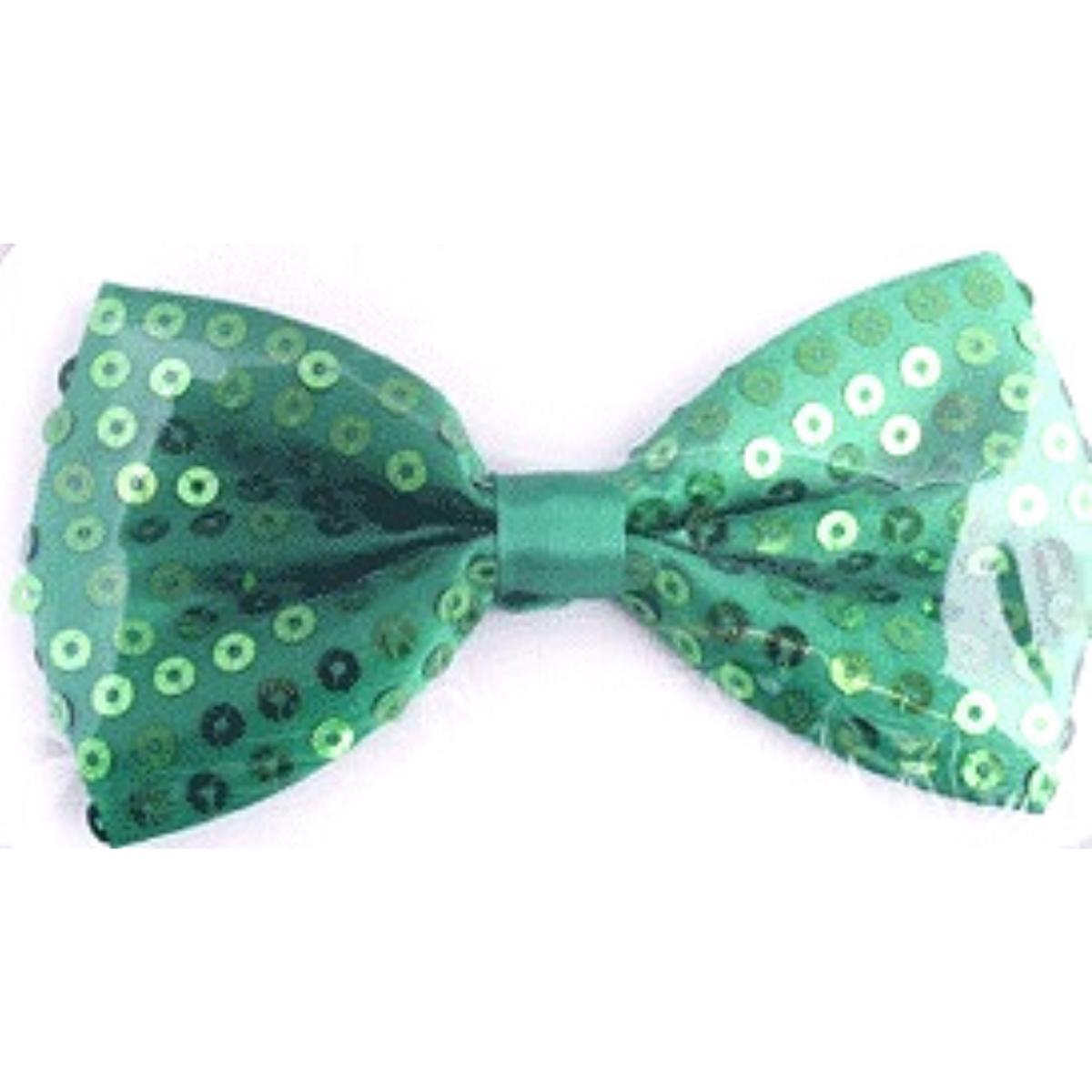 Sequin Bowtie Green