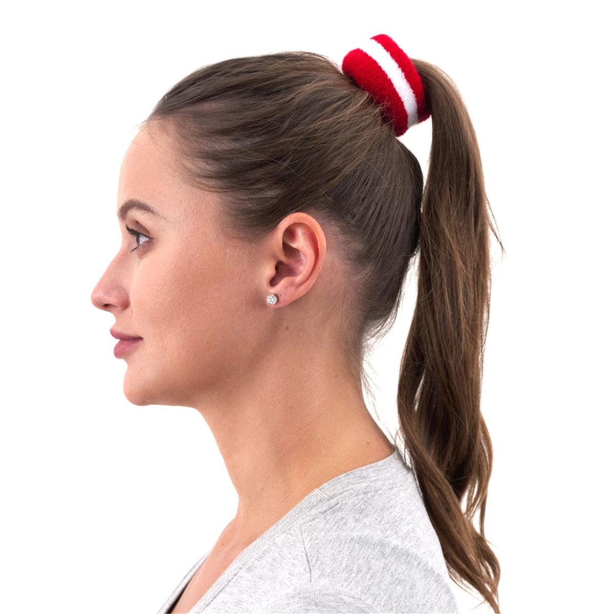 Stripe Hair Band-Red
