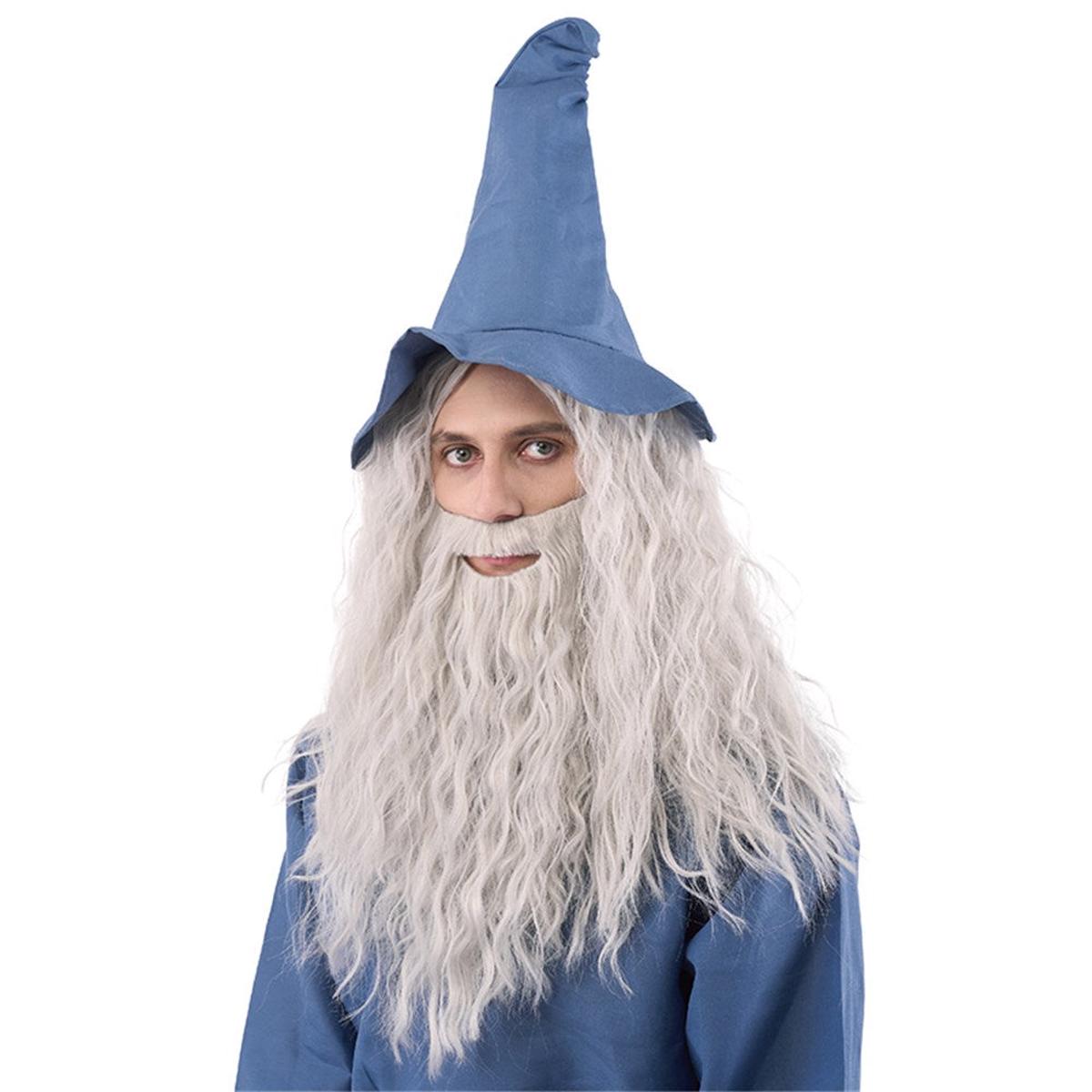 Wig Grey Wizard And Beard