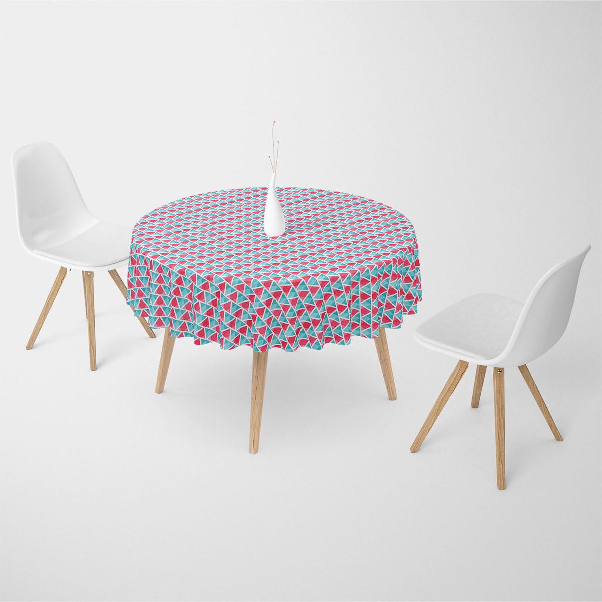Abstract Triangles Table Cloth Cover