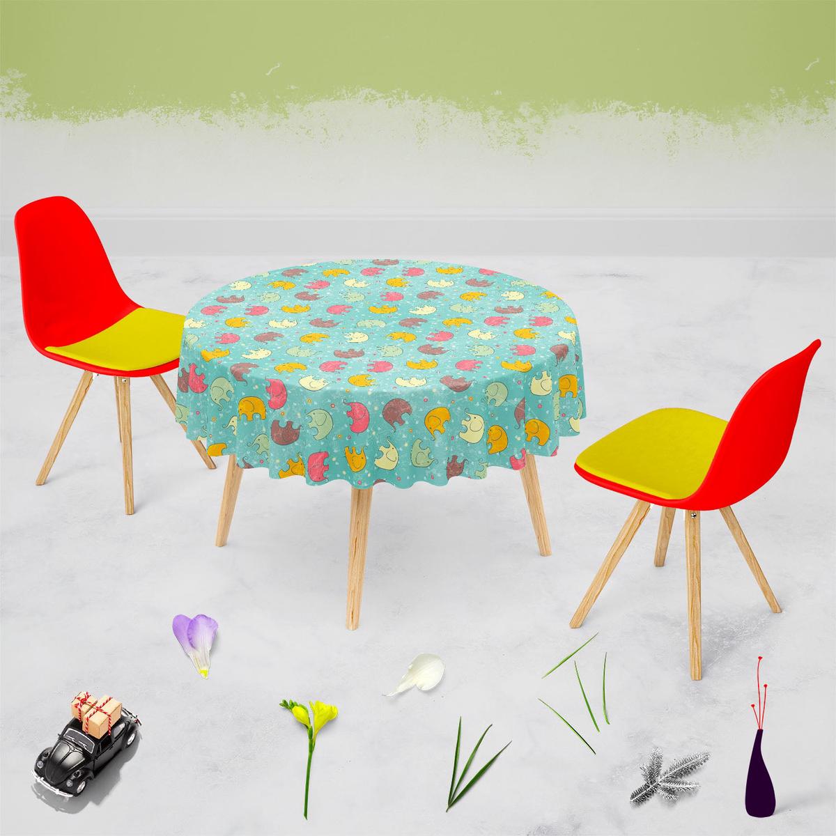 Baby Elephants D1 Table Cloth Cover
