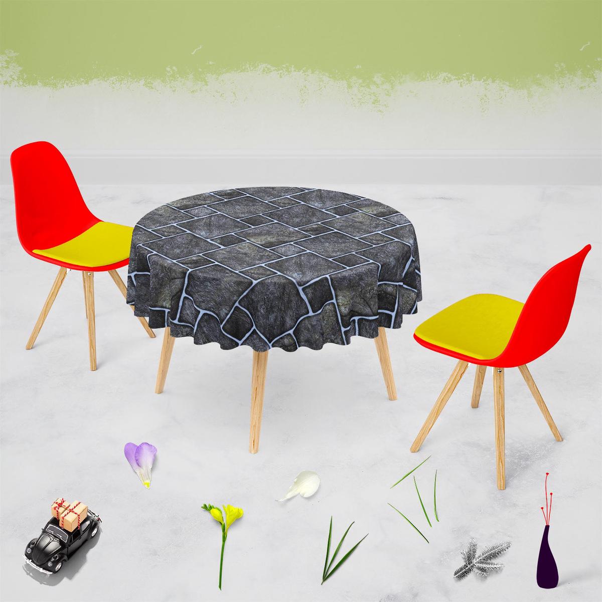 Black Mosaic Table Cloth Cover