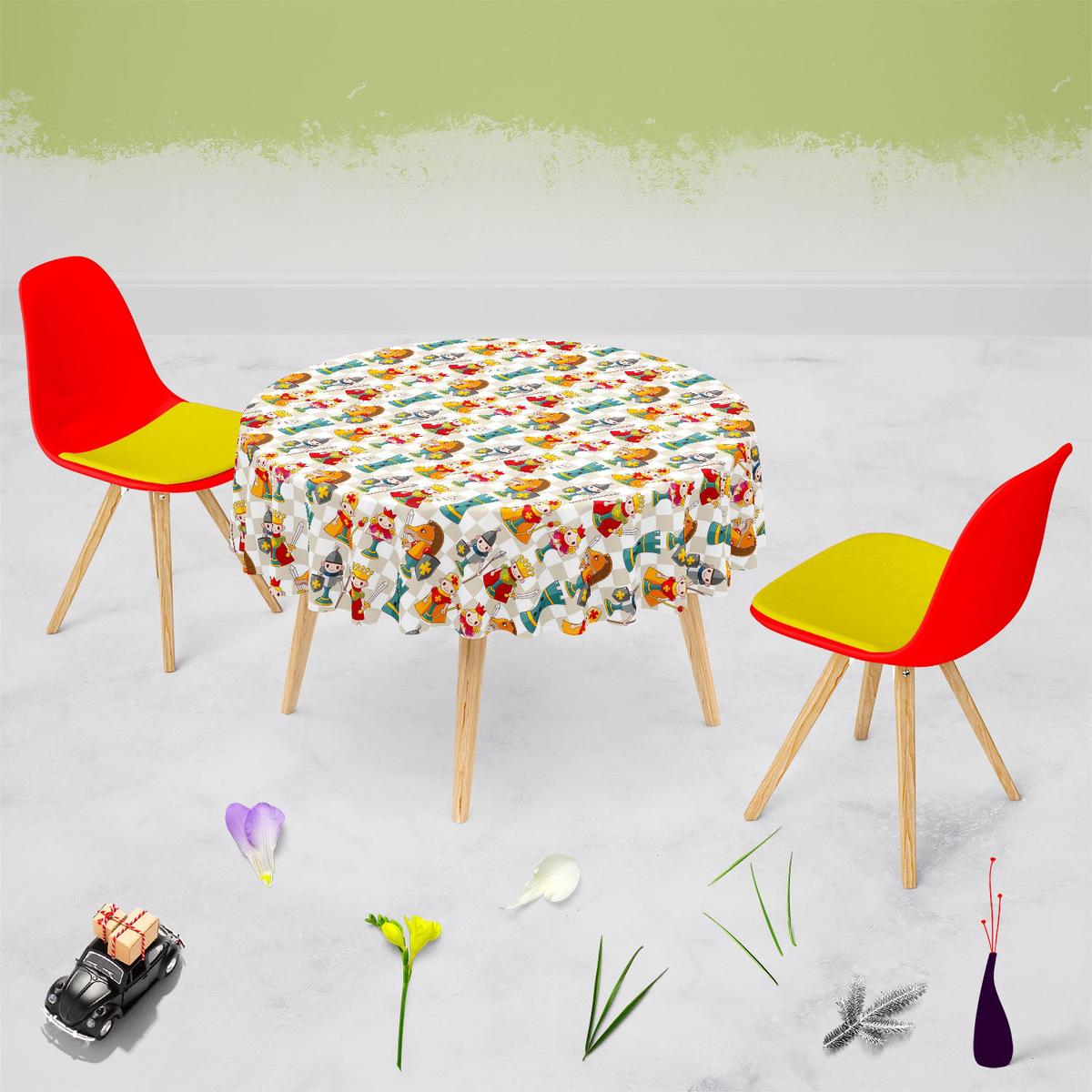Cartoon Chess Table Cloth Cover