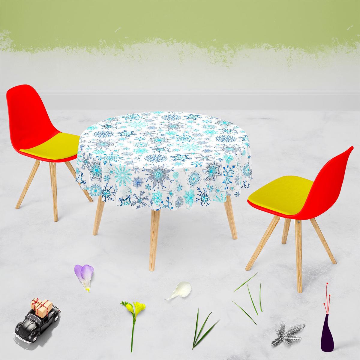 Christmas Snowflakes D1 Table Cloth Cover