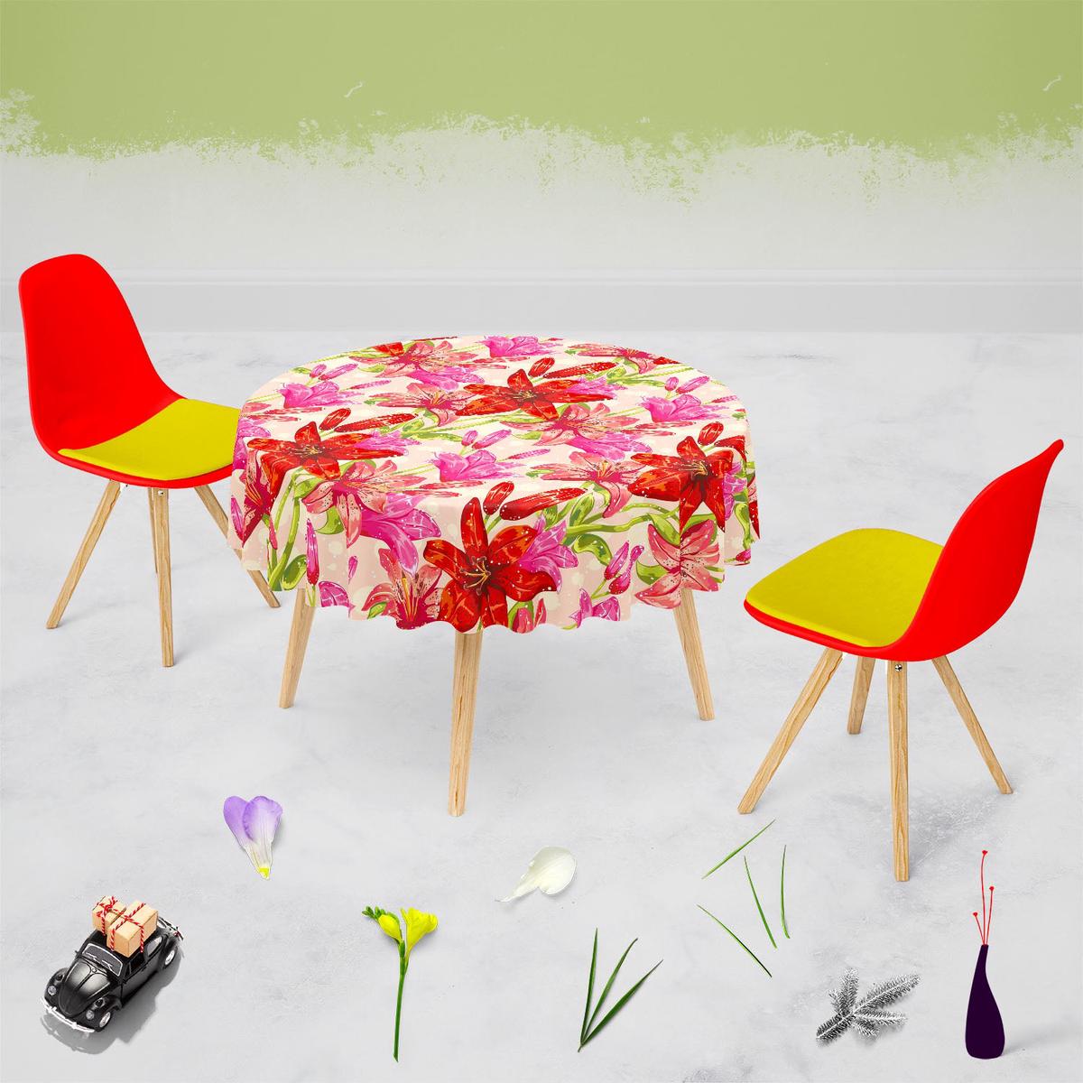 Dots & Leaves Table Cloth Cover