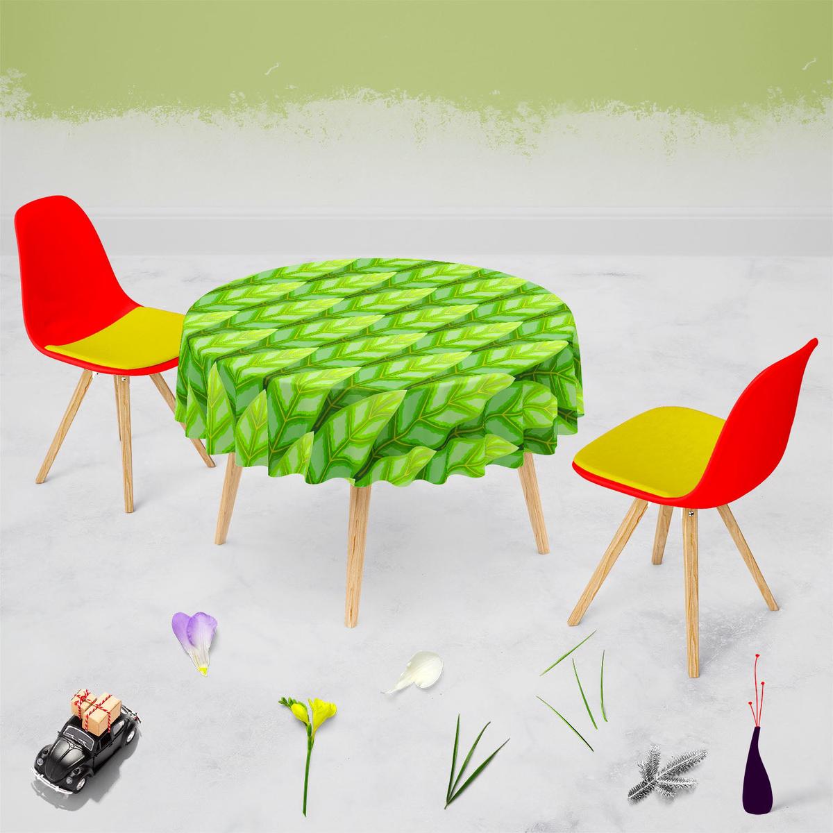 Green Leaf Table Cloth Cover