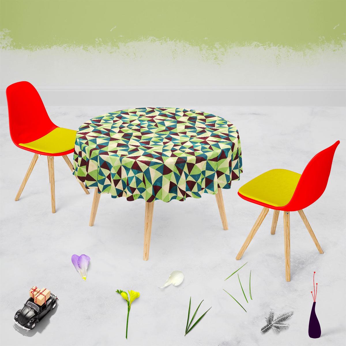 Grunge Triangle D4 Table Cloth Cover