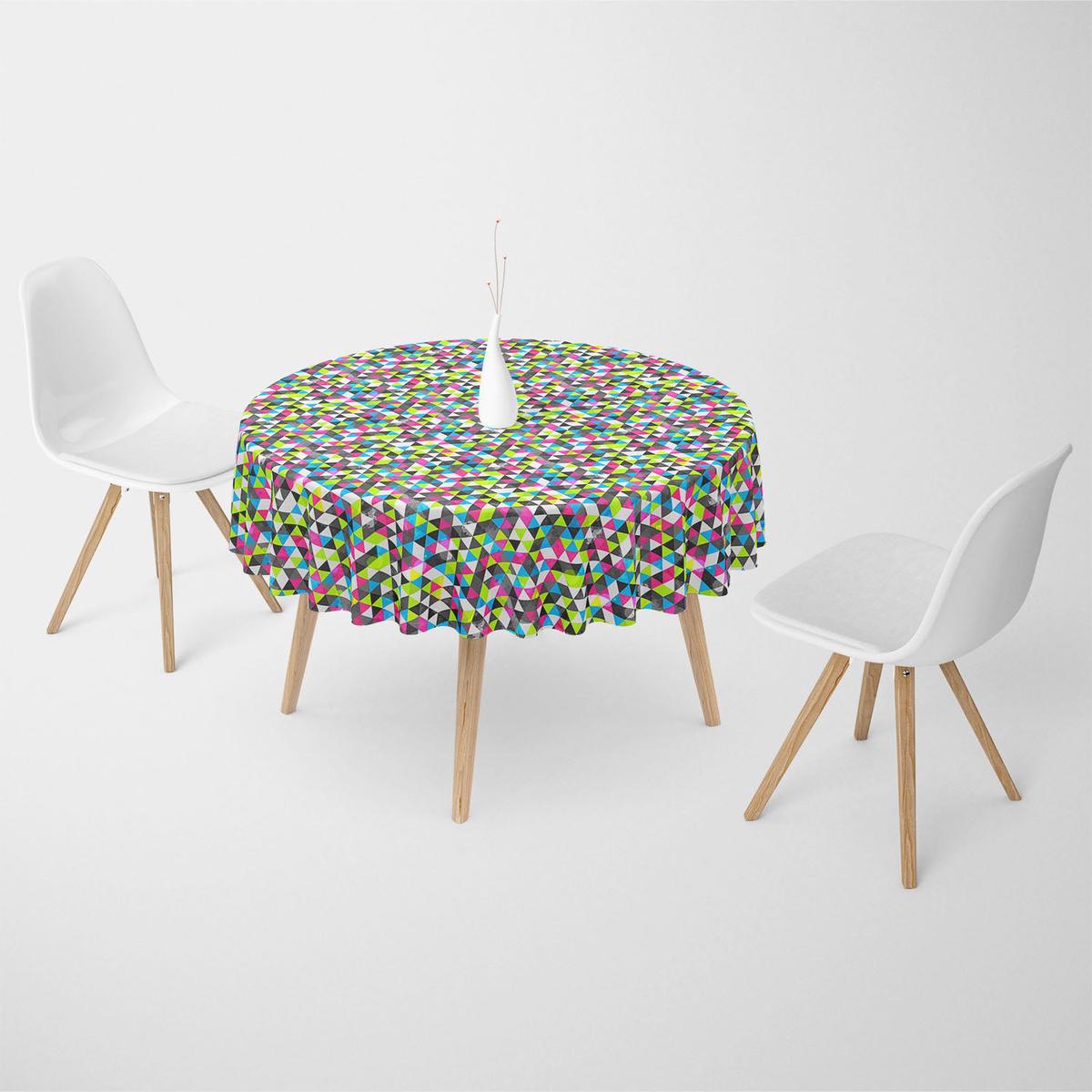 Grunge Triangle Table Cloth Cover