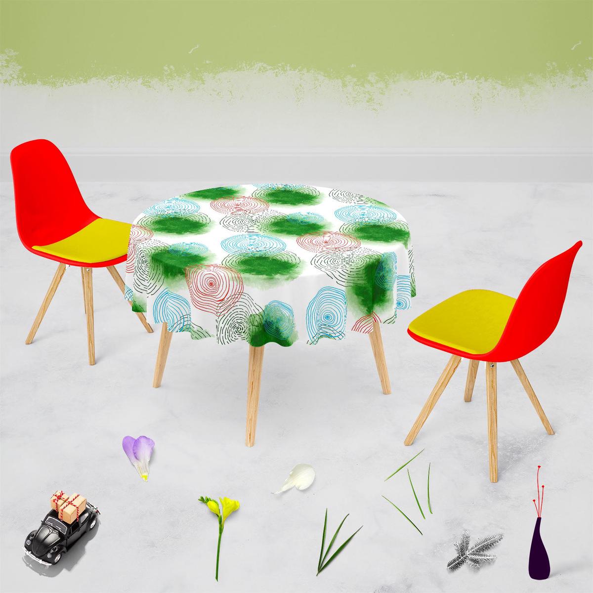 Hand Drawing Table Cloth Cover