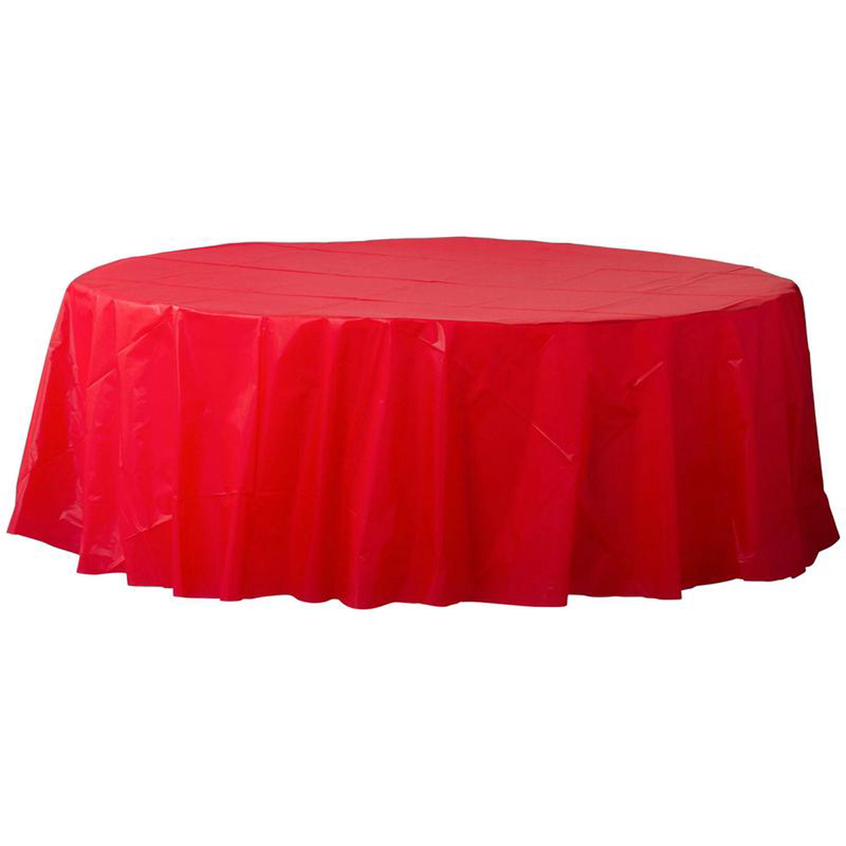 Plastic Table Cover 8211 Round Red 848243 (EACH)