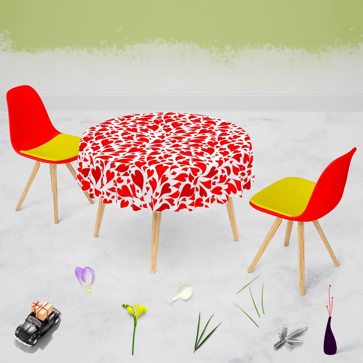 Valentine Hearts D1 Table Cloth Cover