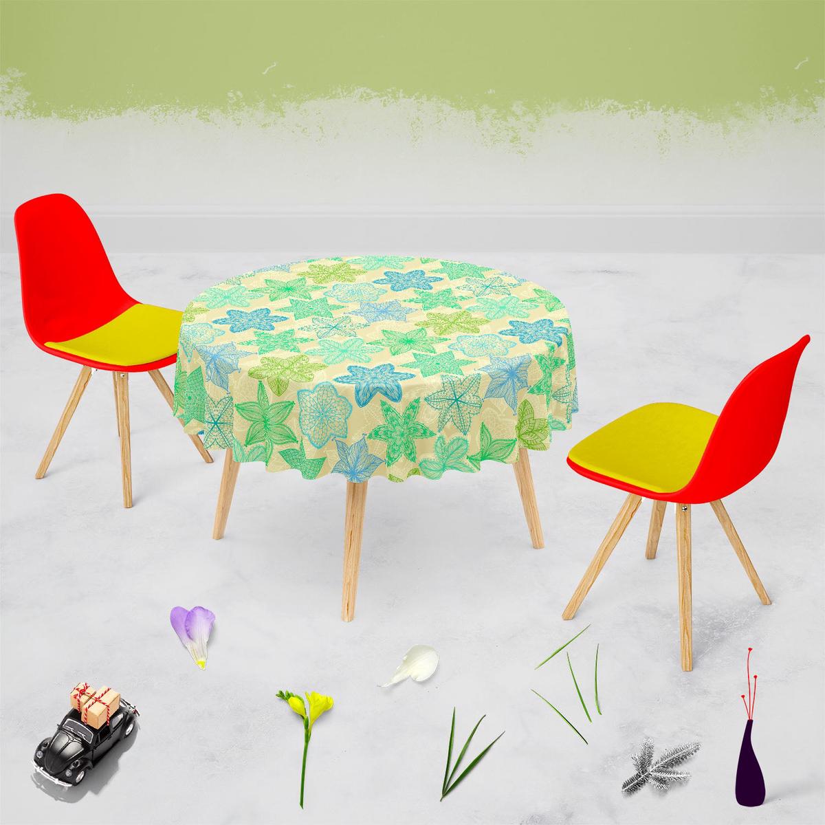 Vintage Ornate Flowers Table Cloth Cover