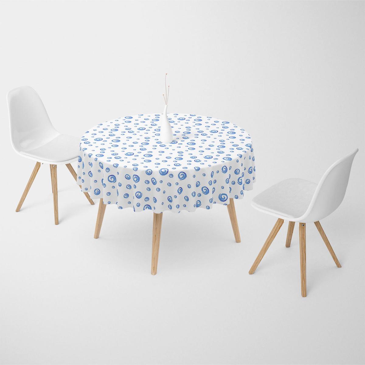 Watercolor Doodles Table Cloth Cover