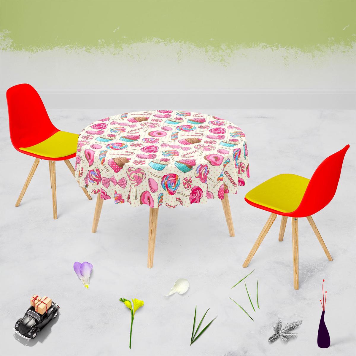 Yummy Lollipop Candy Table Cloth Cover