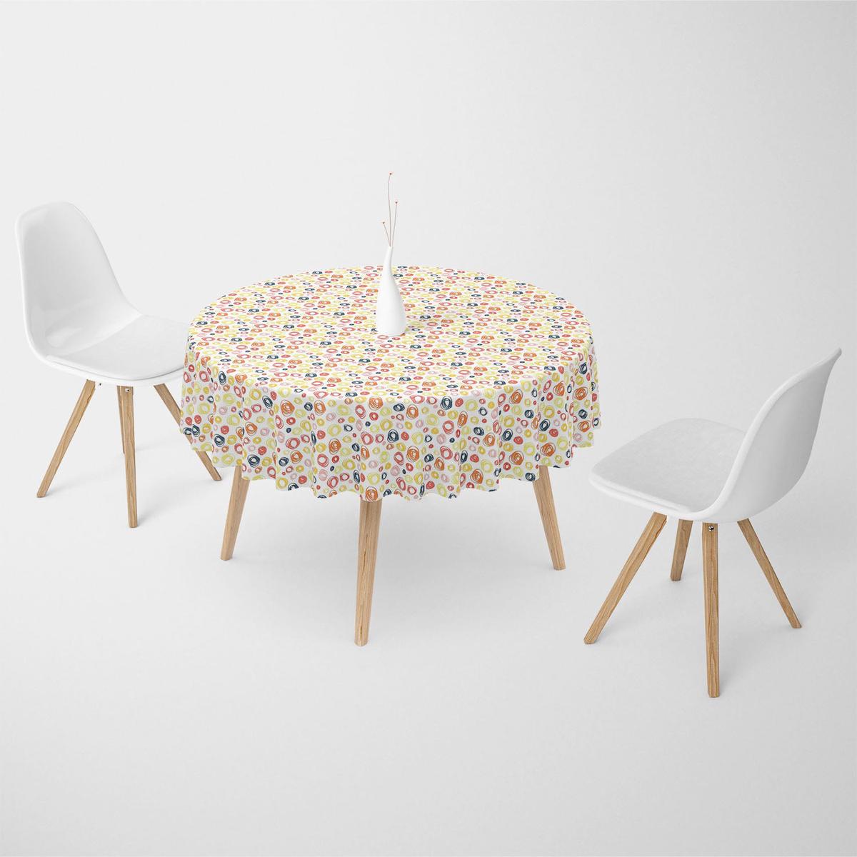 Abstract Doodle Table Cloth Cover