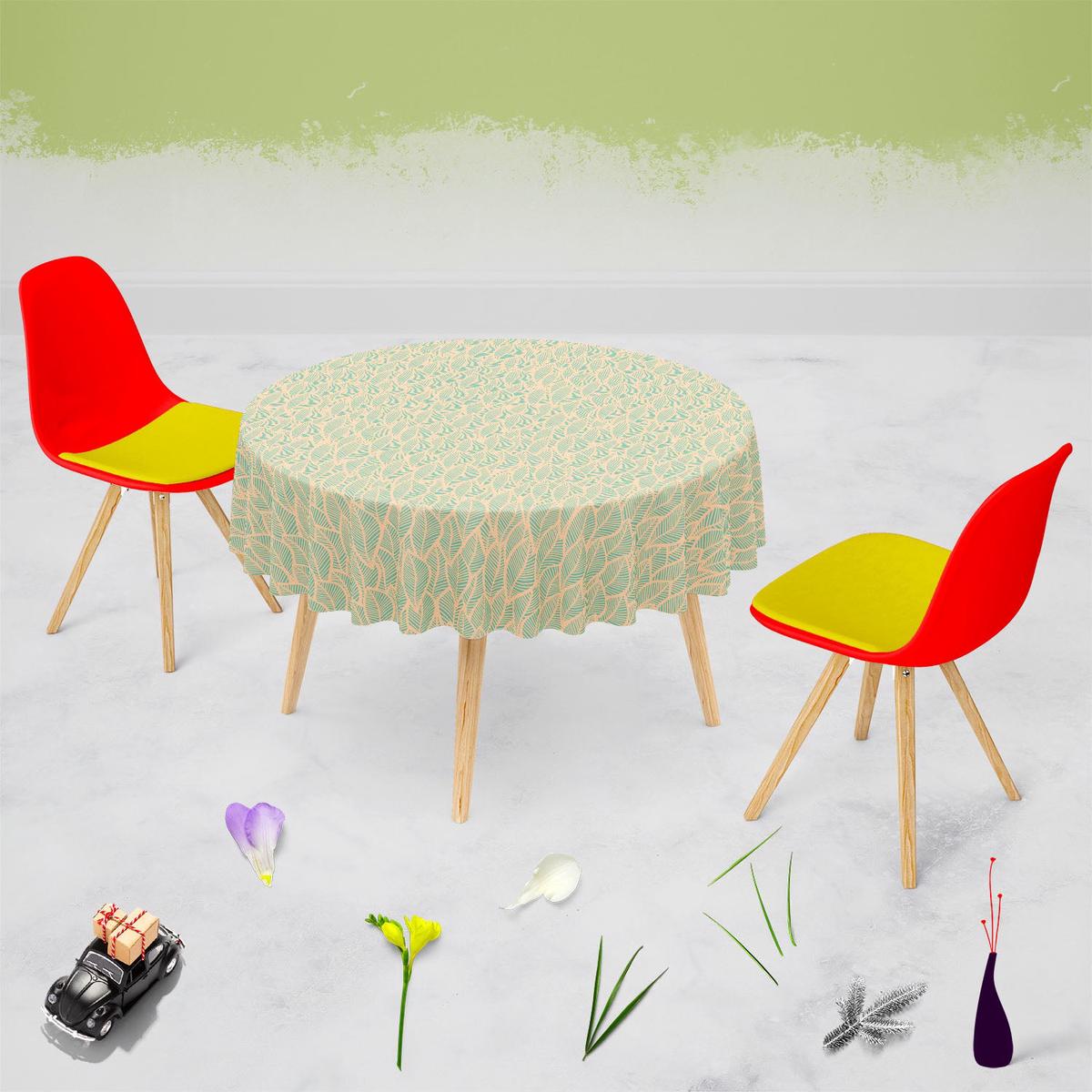 Blue Leaf D2 Table Cloth Cover