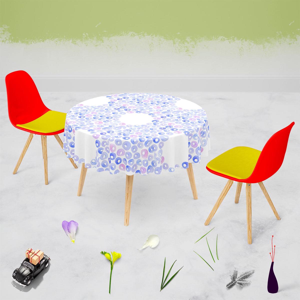 Watercolor Drops D1 Table Cloth Cover