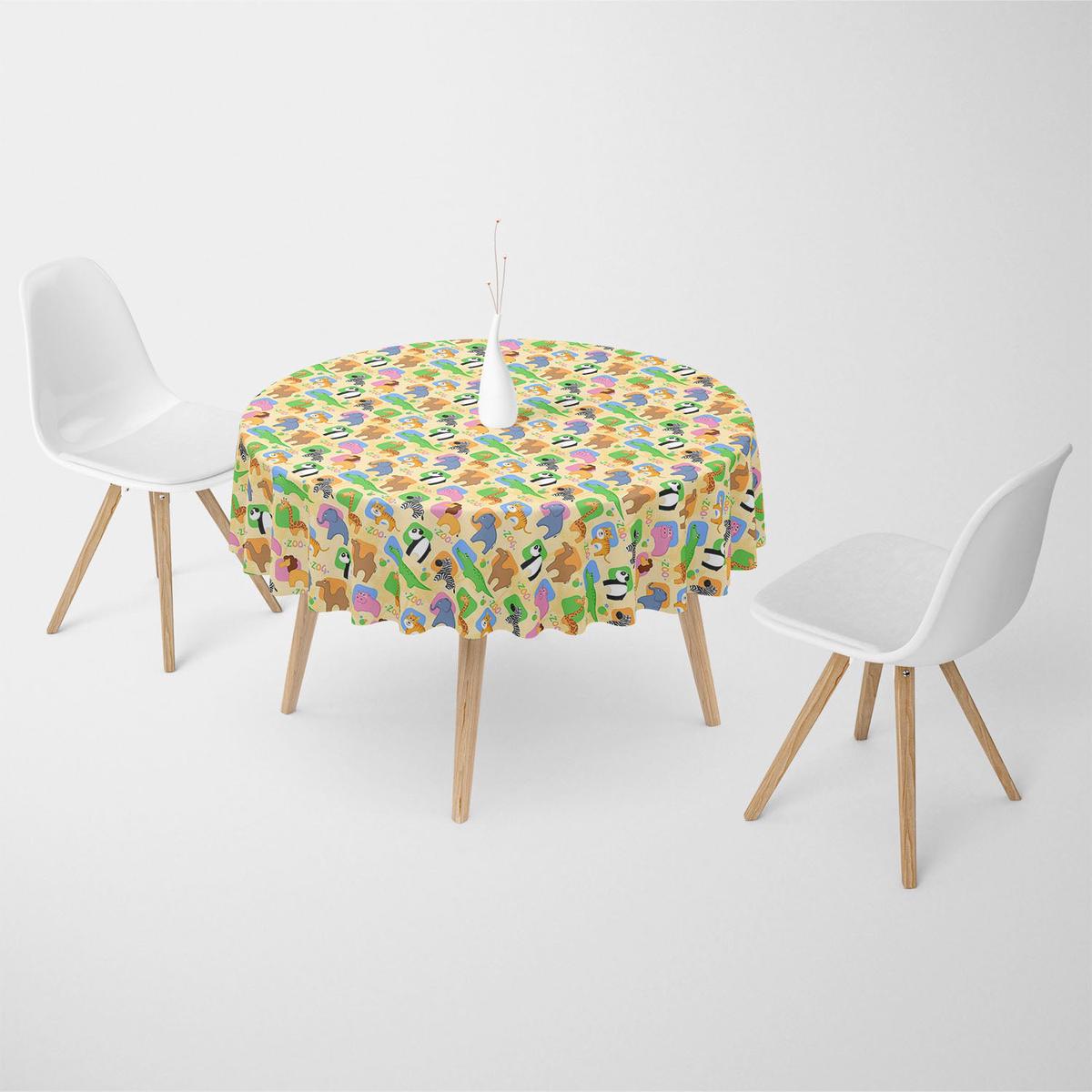 African Animals Table Cloth Cover
