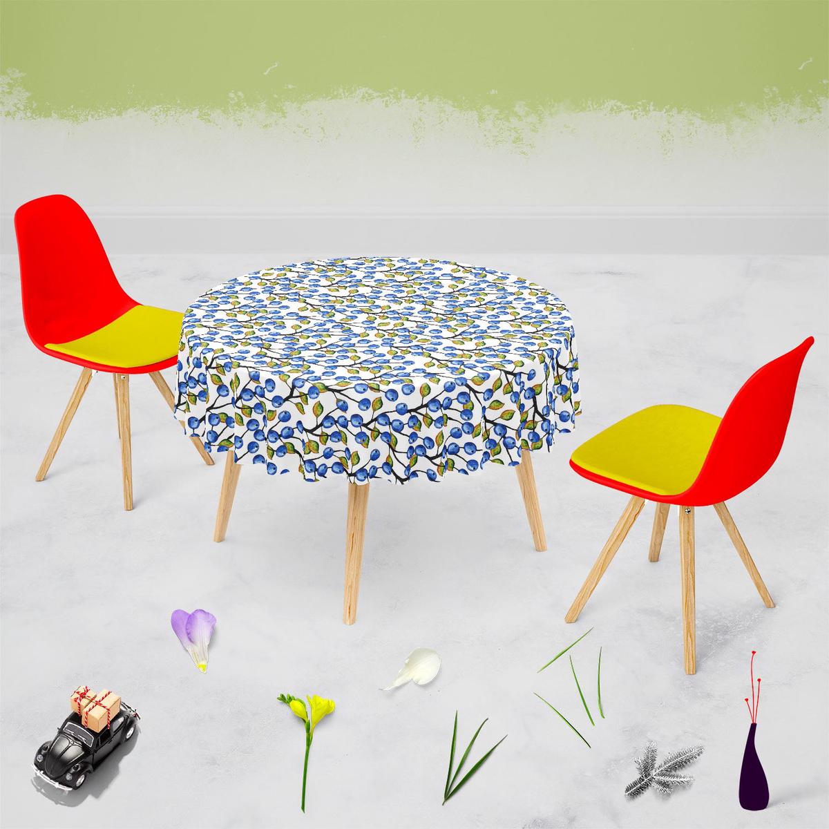 Blueberries Around Table Cloth Cover