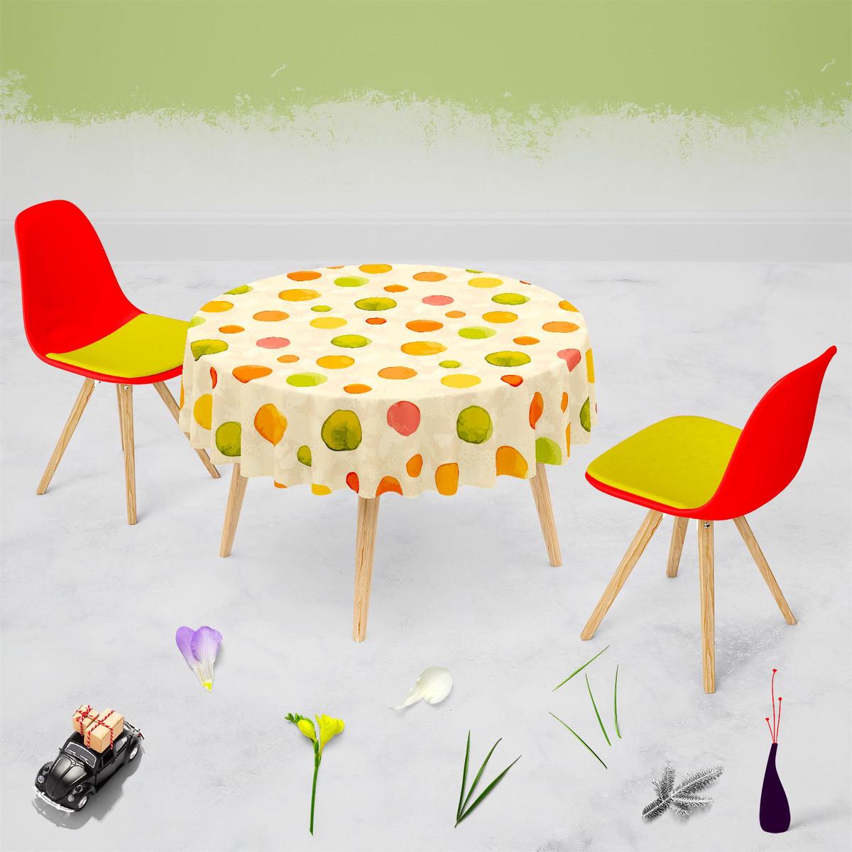 Watercolor Dots D1 Table Cloth Cover