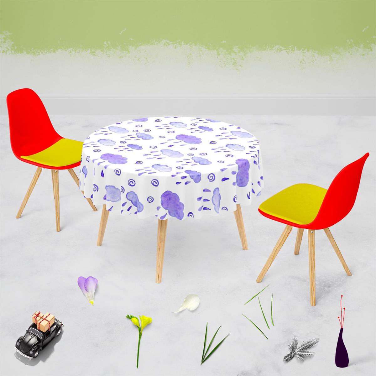 Watercolor Drops D3 Table Cloth Cover