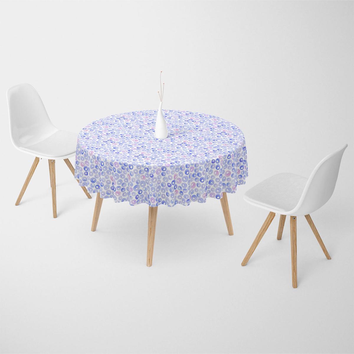 Watercolor Drops Table Cloth Cover