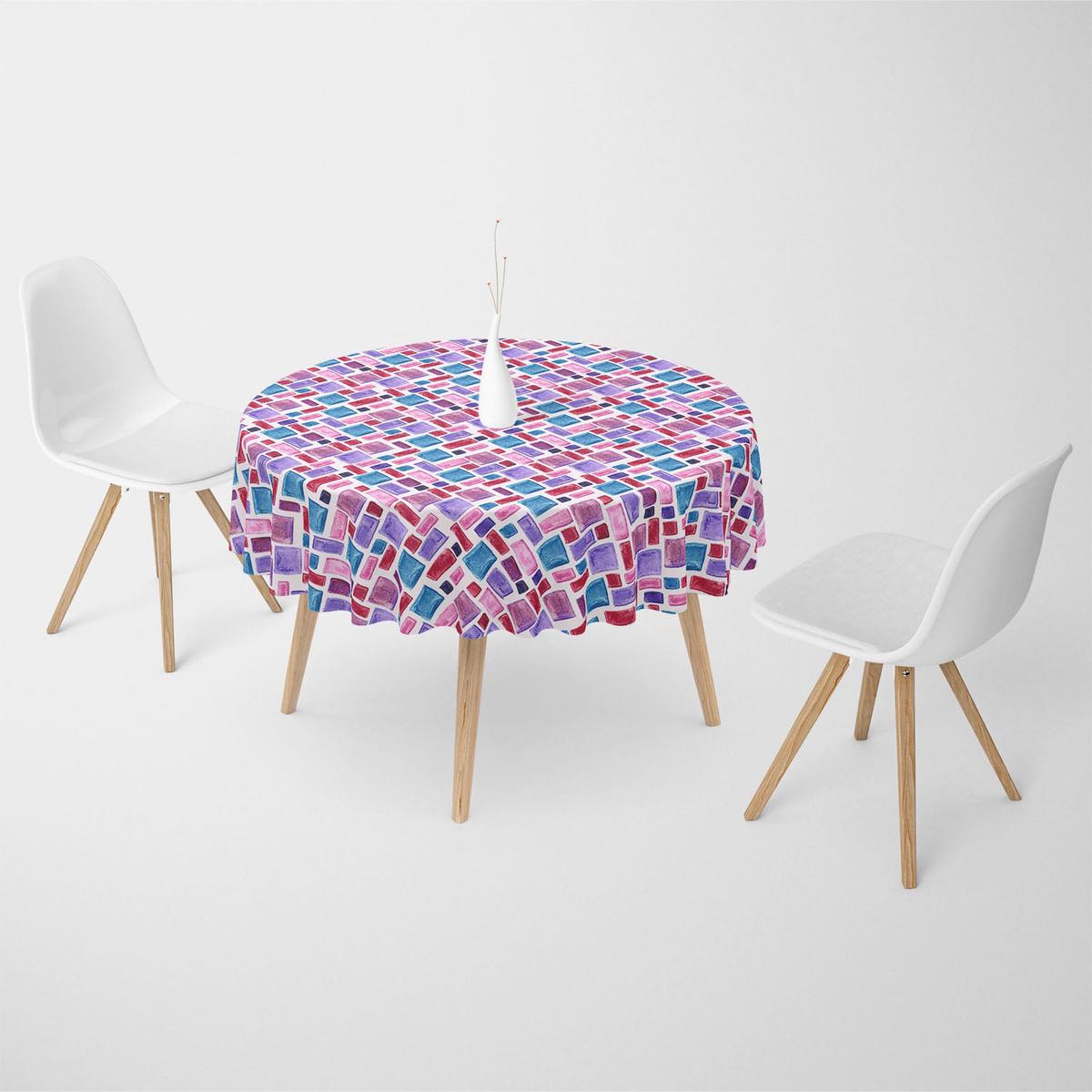 Watercolor Pattern Table Cloth Cover