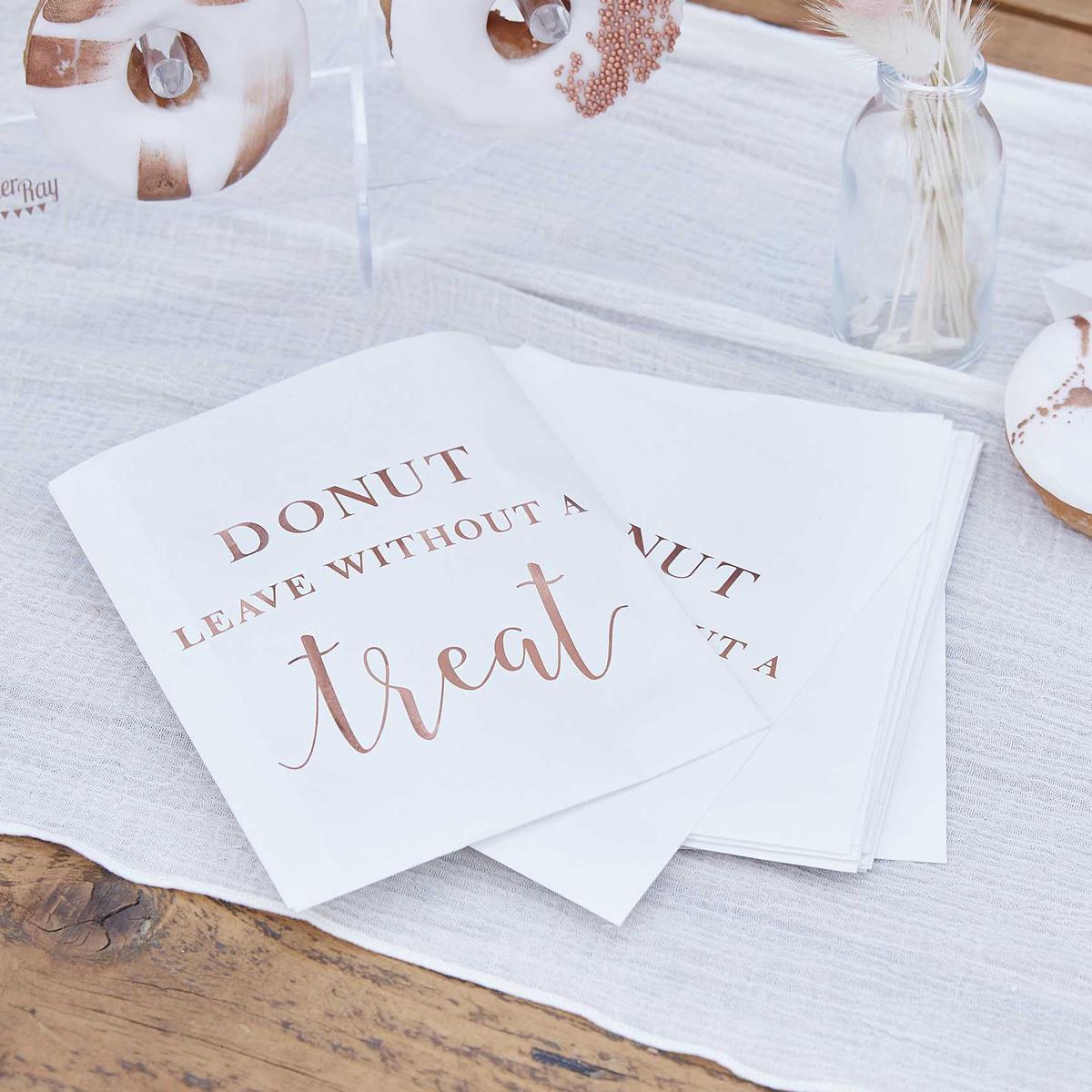 A Touch of Pampas Treat Bags Rose Gold Foiled Pack of 20