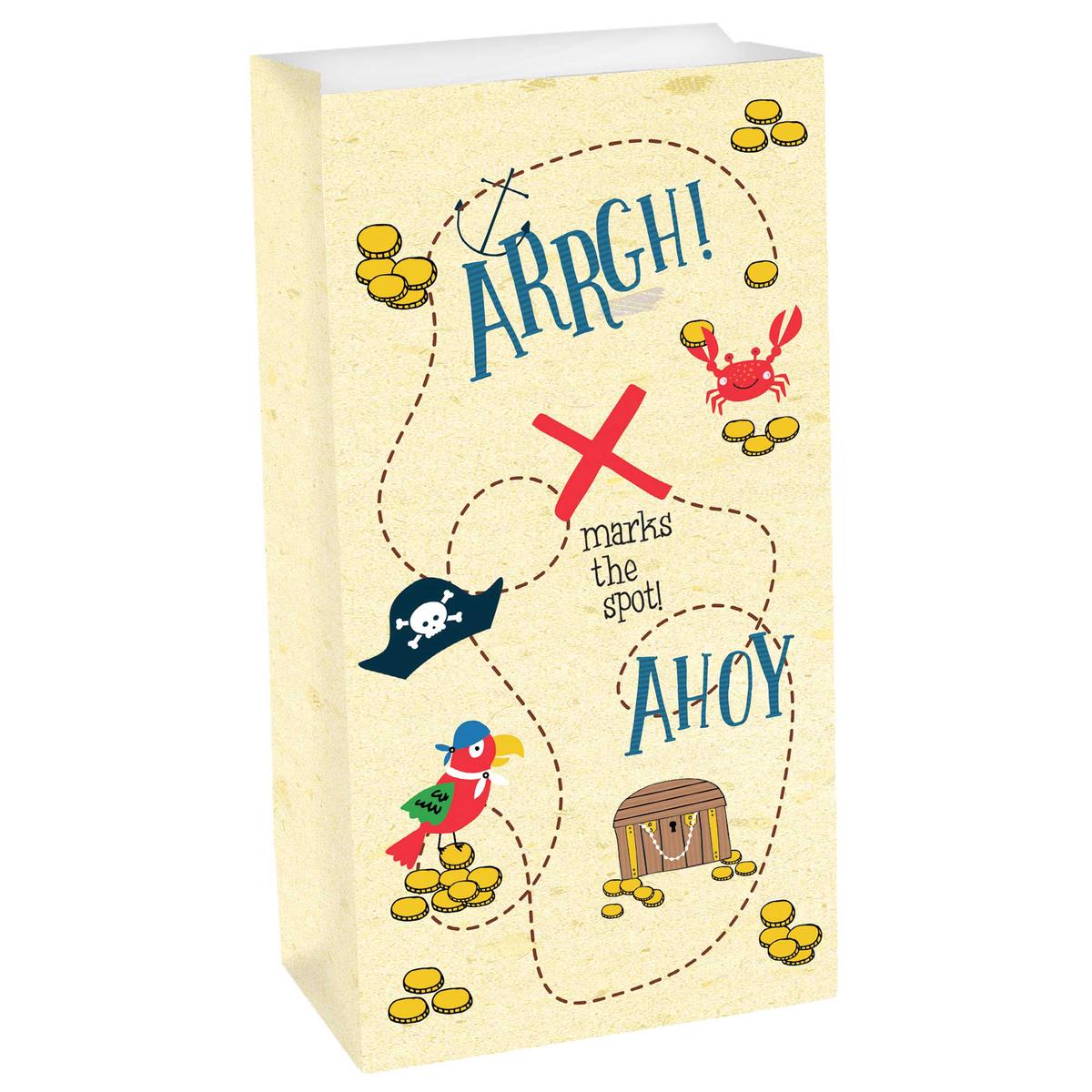 Ahoy Birthday Treat Bags Paper Pack of 8