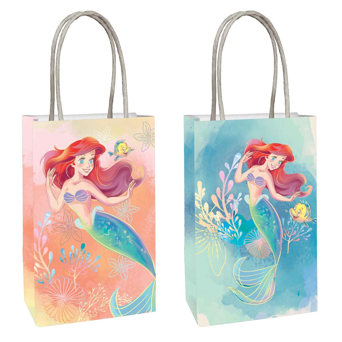 The Little Mermaid Paper Kraft Bags Pack of 8