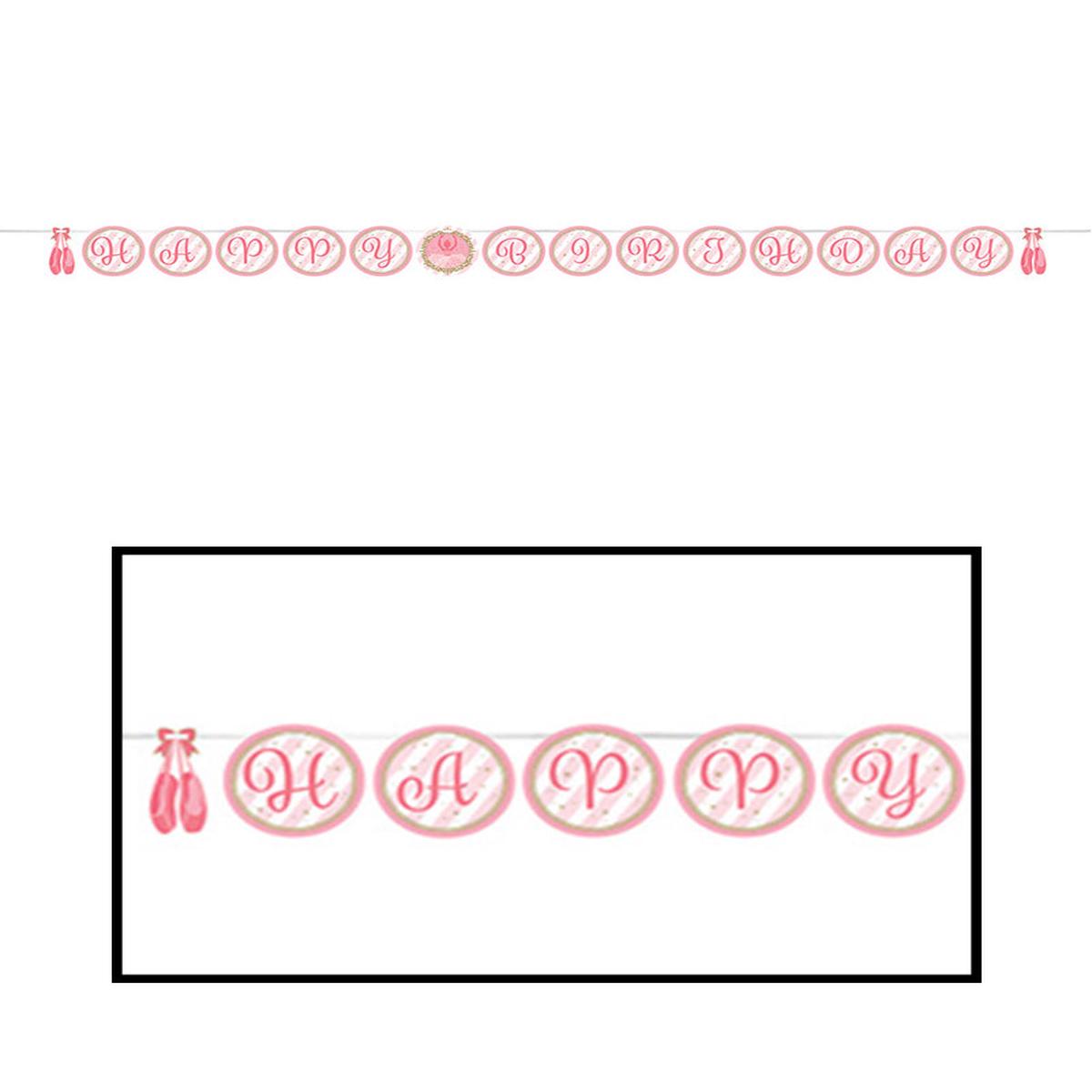 Twinkle Toes Shaped Ribbon Banner 2.4m