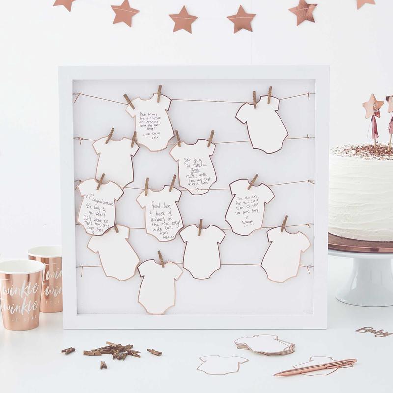 Twinkle Twinkle Peg And String Frame Guestbook