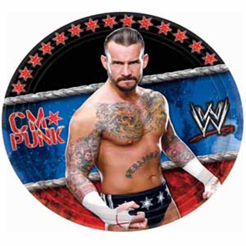 World Wrestling Plate (S) 8ct