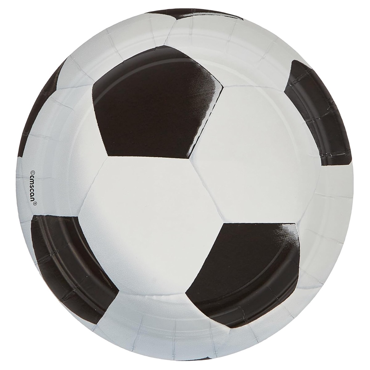 3D Soccer Plate 7 inch 8ct