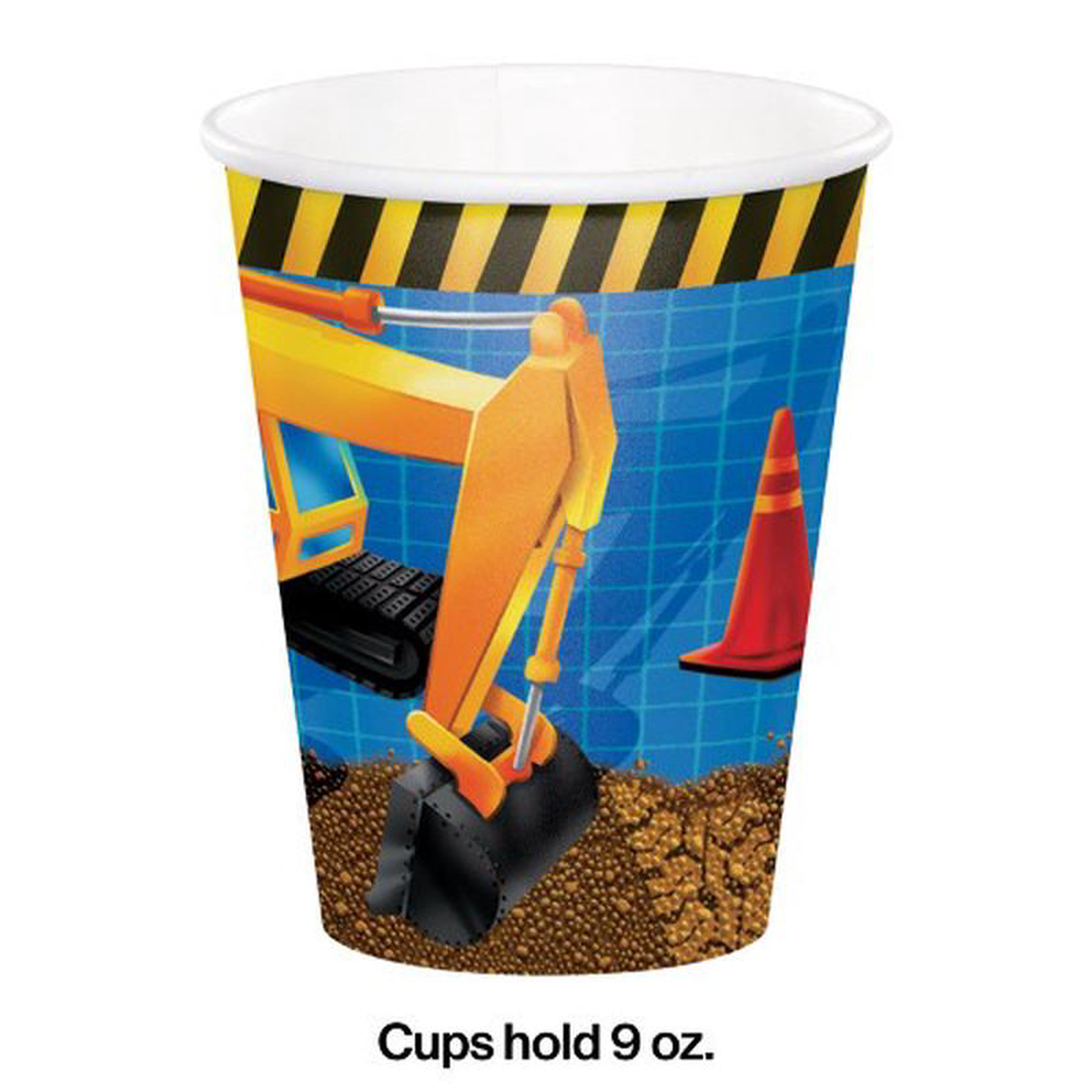 Under Construction Hot Cold Cup 9oz 8ct