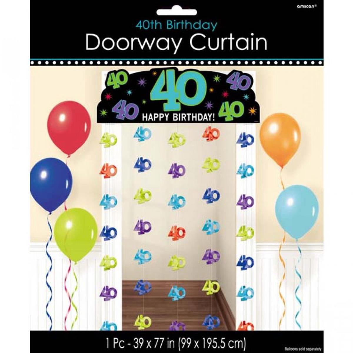 40th Celebration Doorway Curtain
