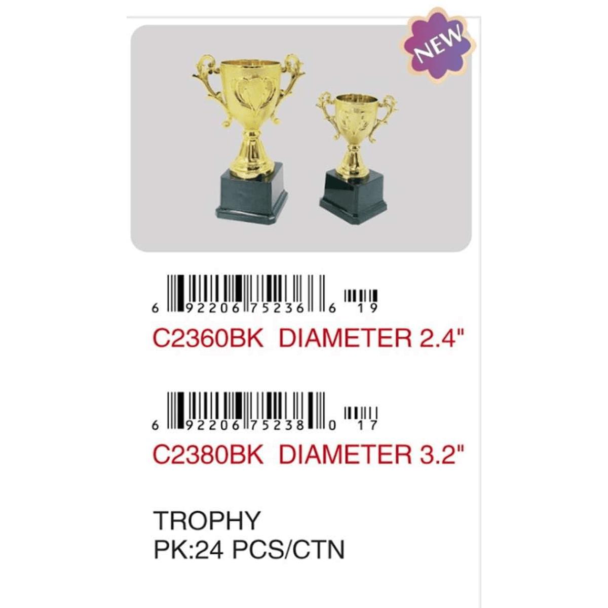 2.4in Diameter Trophy