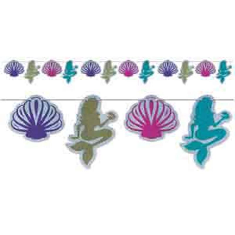 Under The Sea Mermaid Seashell Streamer