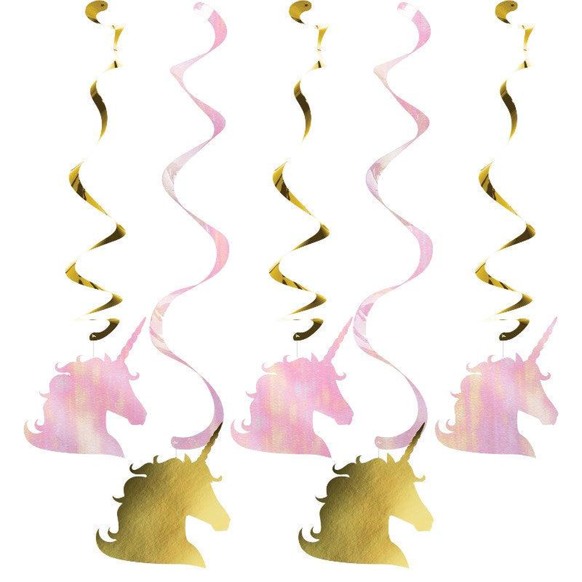 Unicorn Sparkle Dizzy Dangler Foil 5ct
