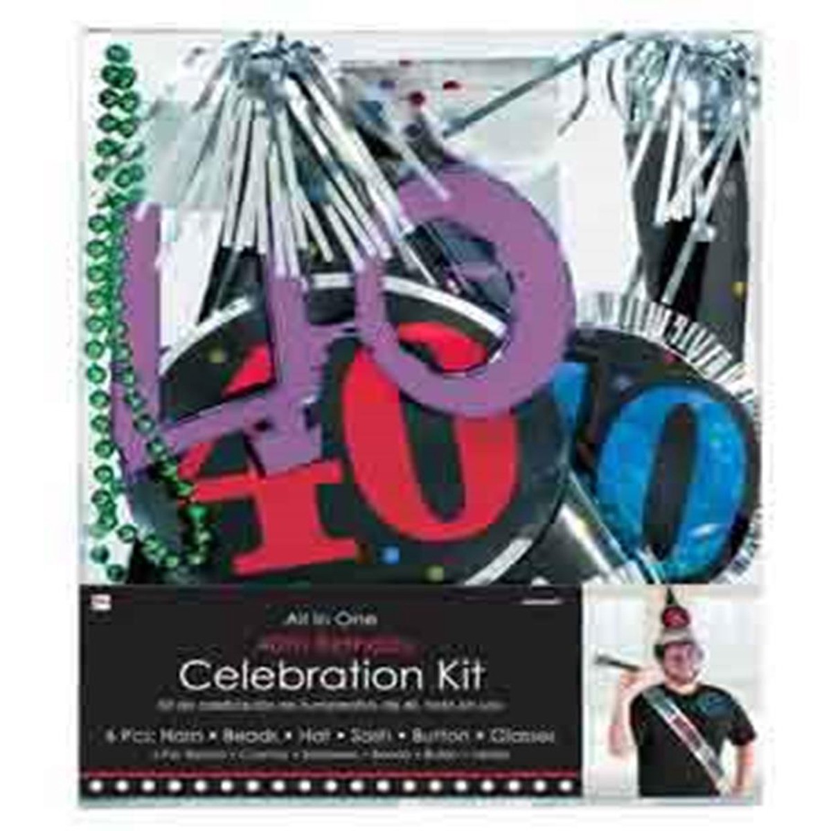 40th Birthday Party Kit 1ct