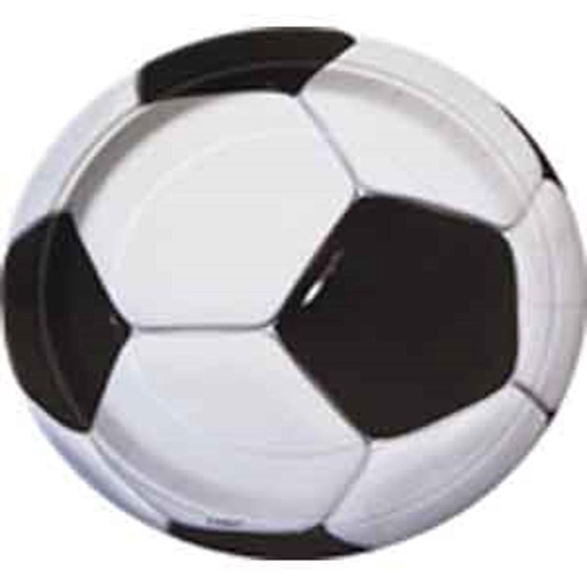 3D Soccer Plate Lunch 8ct