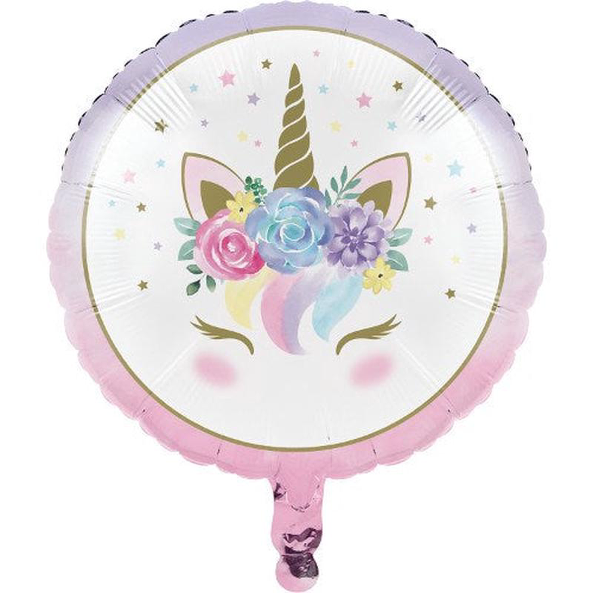 Unicorn Baby Metallic Balloon 18 inch 1ct