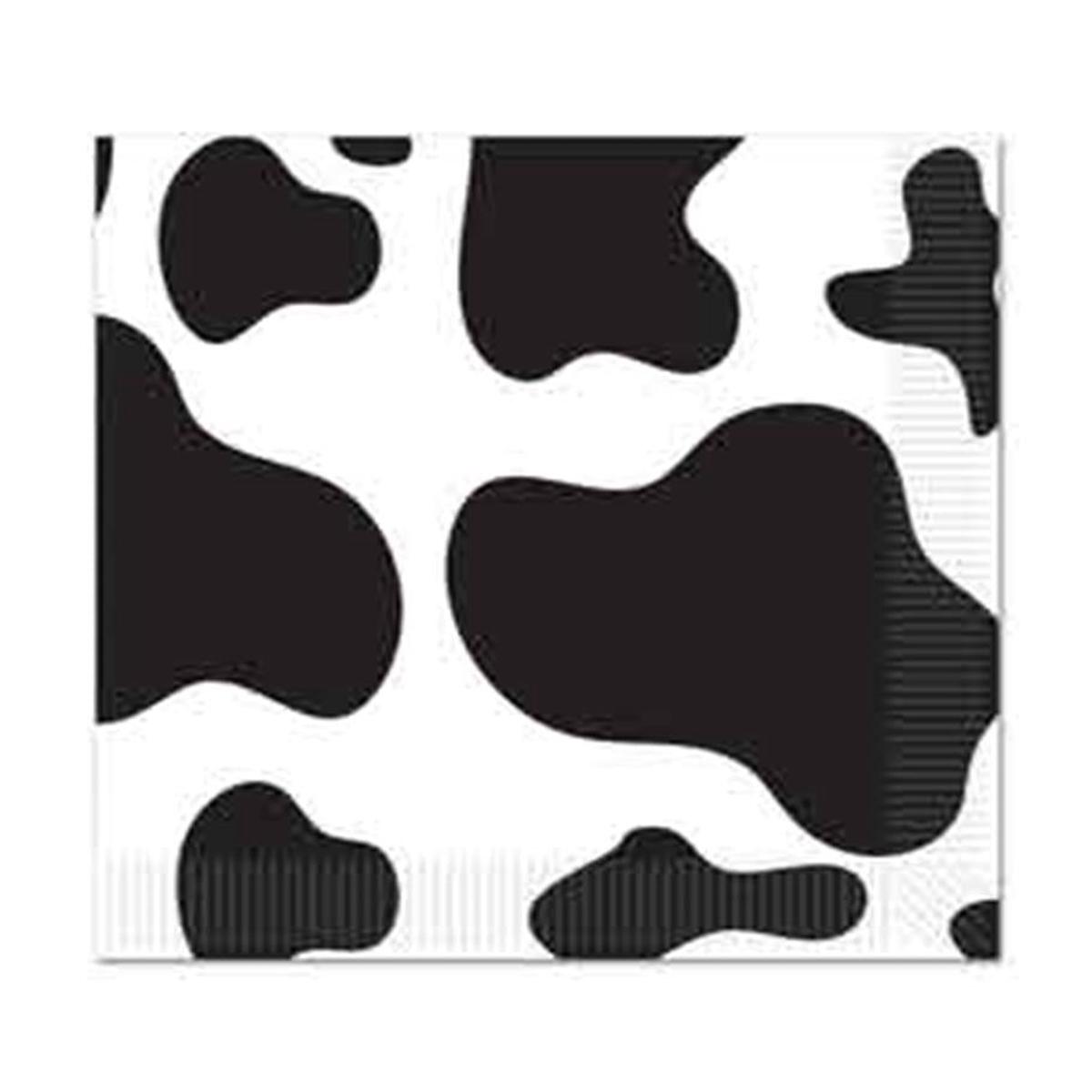 Western Cow Print Beverage Napkin 16ct